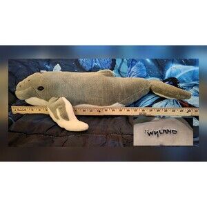 Ultra Rare Vintage Wyland 24" XL Humpback w/Embroidered Signature -late 80s/ 90s